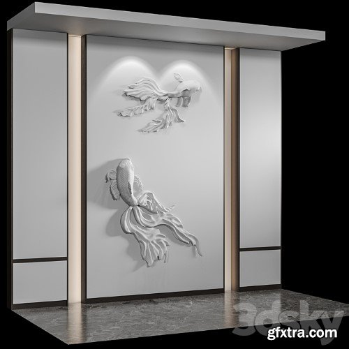 3dsky Pro - Bas-relief Fish