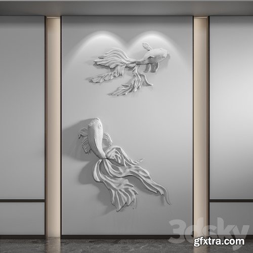 3dsky Pro - Bas-relief Fish