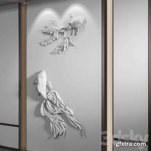 3dsky Pro - Bas-relief Fish