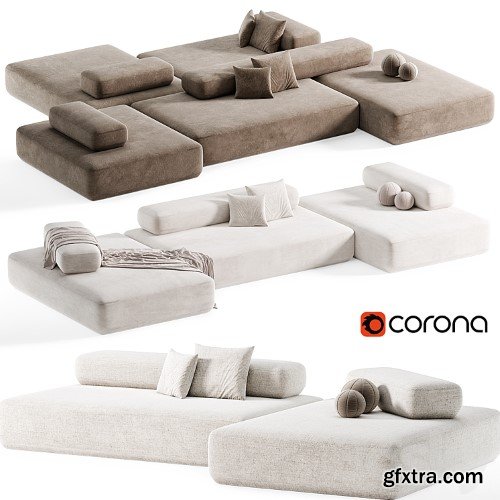 3dsky Pro - Composition Sofa Modular Sofa