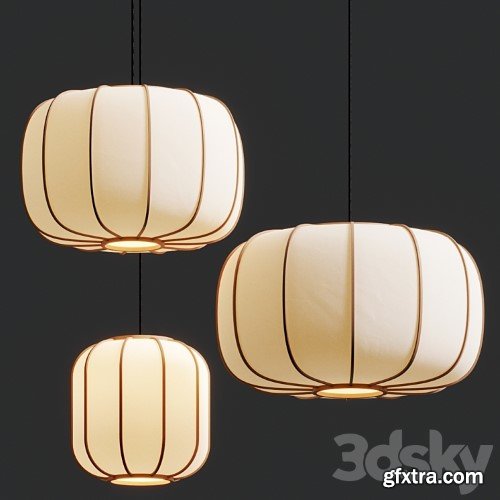 3dsky Pro - Time & Style Botan no Hana Pendant Lamps
