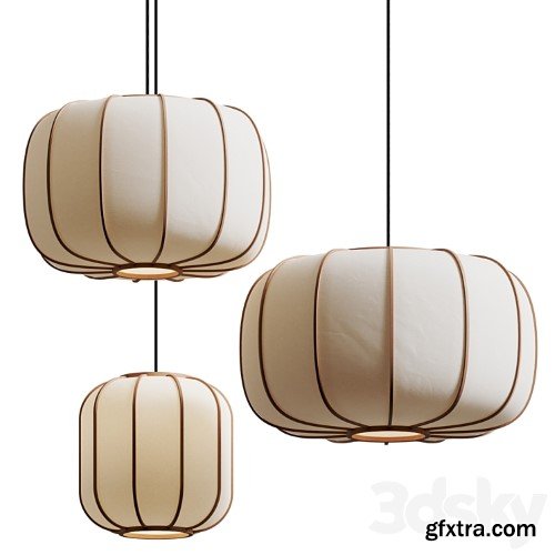 3dsky Pro - Time & Style Botan no Hana Pendant Lamps