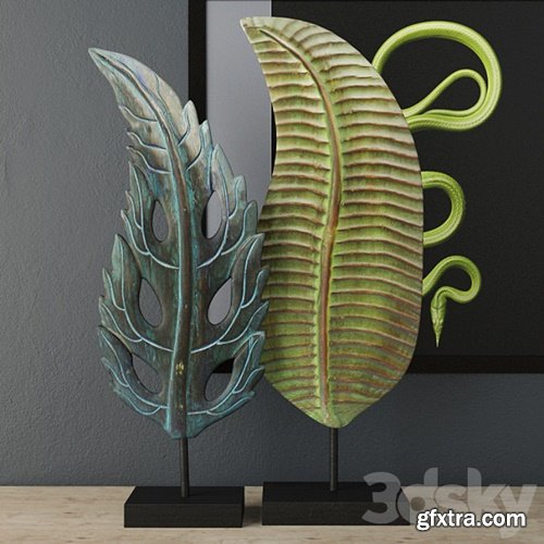3dsky Pro - Albesia Wood Leaf Decoration