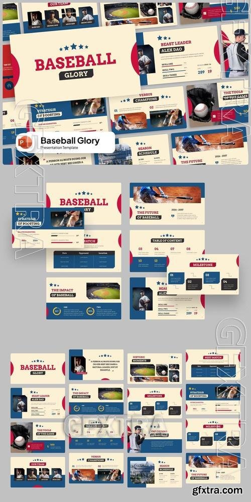 Baseball Glory PowerPoint F7ERGDZ