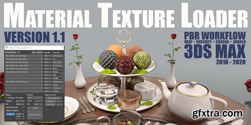 Material Texture Loader 1.830 for 3DS Max 2016 - 2025