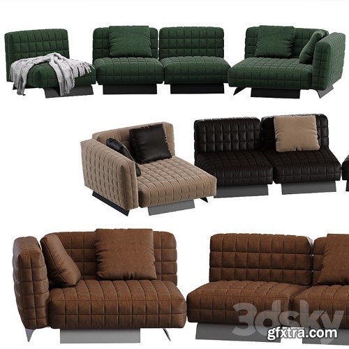 3dsky Pro - Minotti TWIGGY Modular Sofa 05