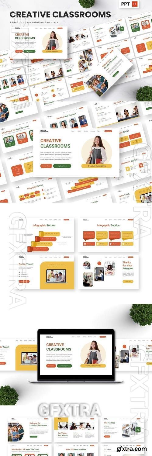 Creative Classrooms - Education Powerpoint Templat 8BCLGLU