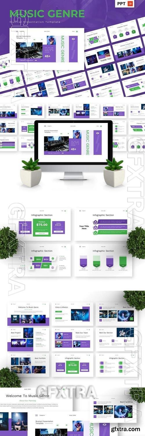 Music Genre - Musical Powerpoint Templates KK5ZNQ8