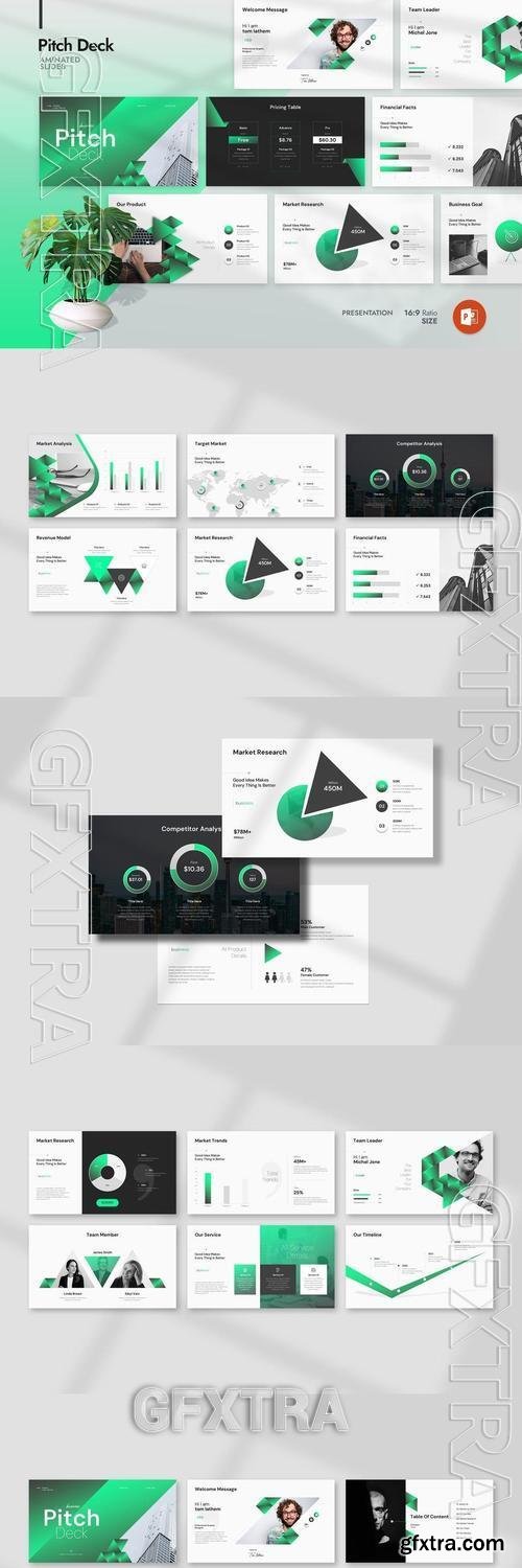 Business Pitch Deck Presentation Template KG7DWX2