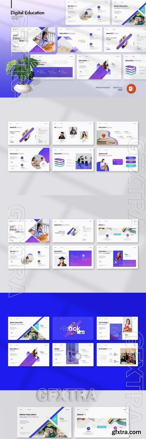 Digital Education Presentation Template L99DL5R