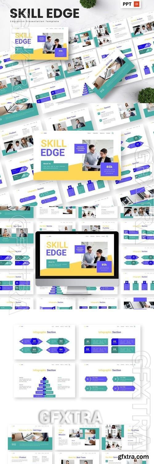 Skill Edge - Education Powerpoint Templates VW3T27E