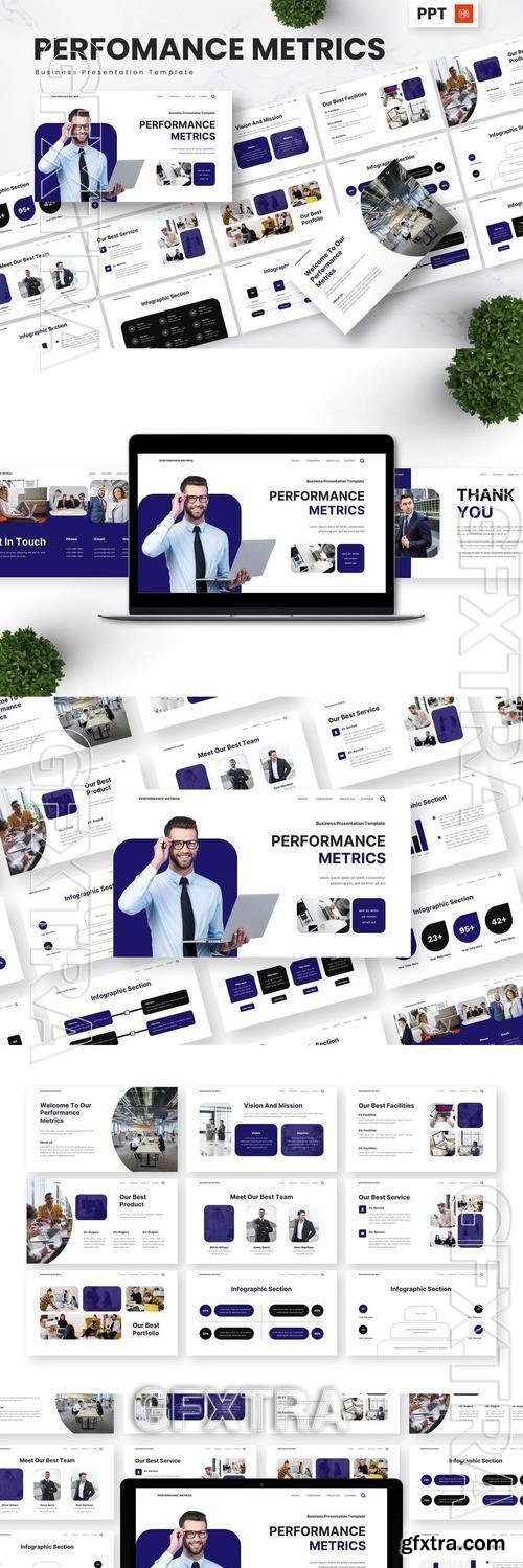Performance Metrics - Business Powerpoint Template P5UE58A Performance Metrics - Business Powerpoint Template P5UE58A