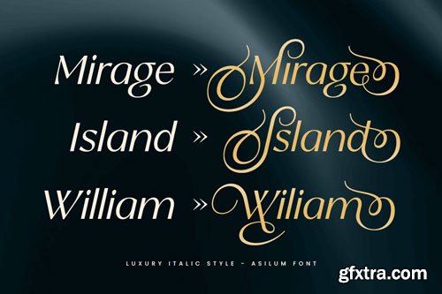 Asilum - Luxury Italic Font