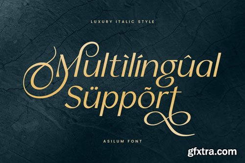Asilum - Luxury Italic Font