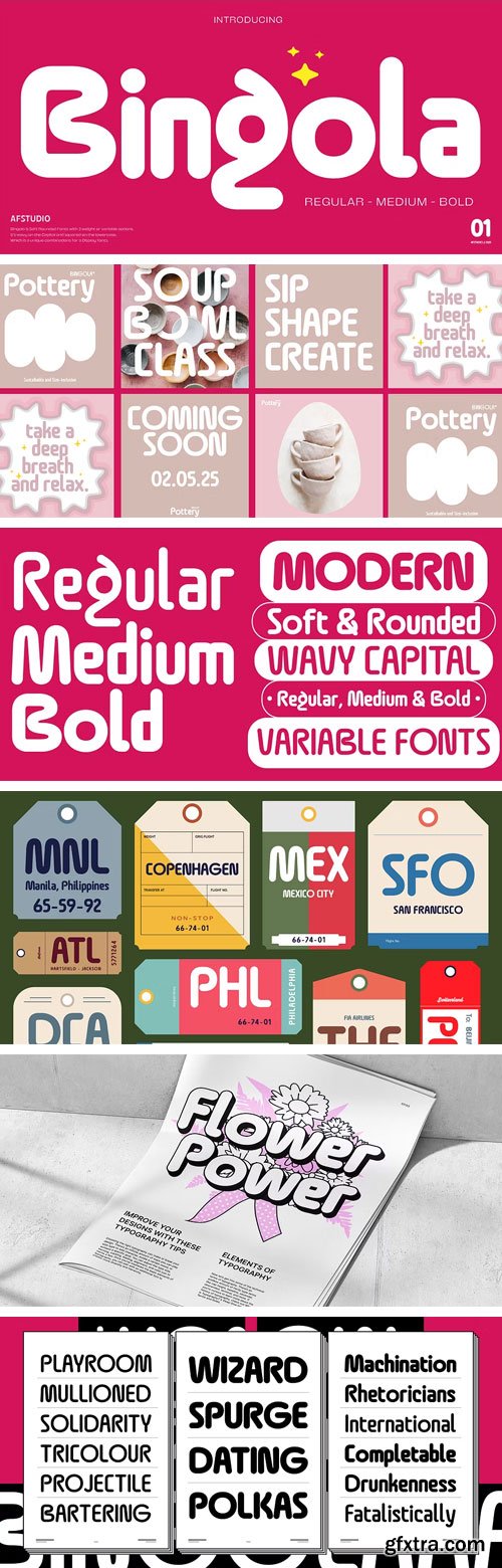 Bingola Font Family