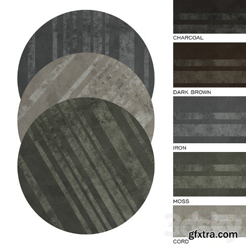 3dsky Pro - MINOTTI DIBBETS BARCODE round rug