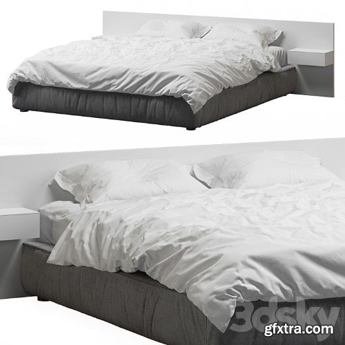 3dsky Pro - Loft Bed With Wood Headboard