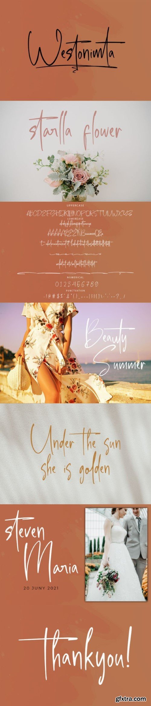 Westonimta Handwriting Font