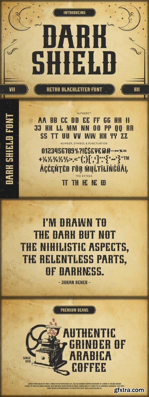 Dark Shield Font
