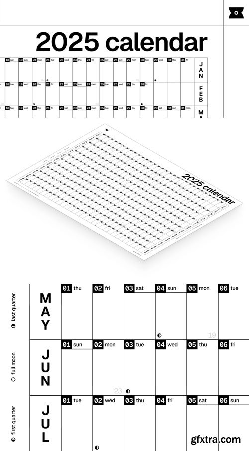 2025 Annual Calendar [English/Spanish]