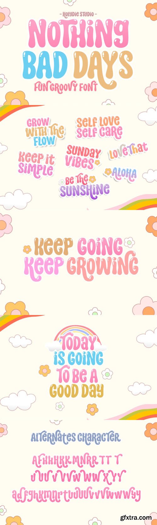Nothing Bad Days - Fun Groovy Font
