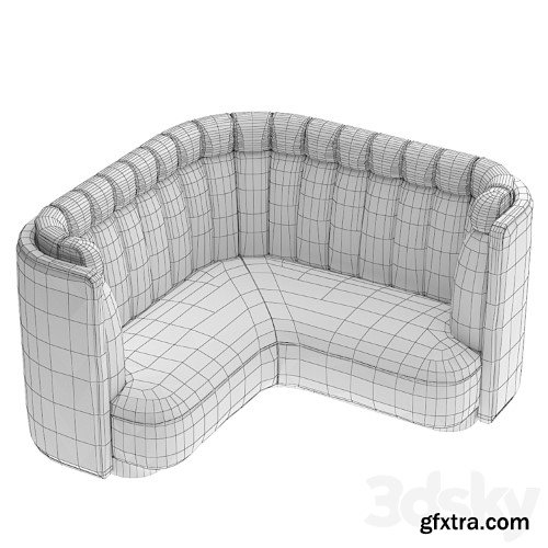 3dsky Pro - D4 restaurant sofa