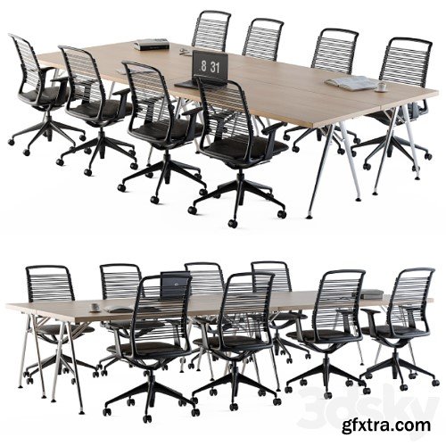 3dsky Pro - Conference Table Set For Office