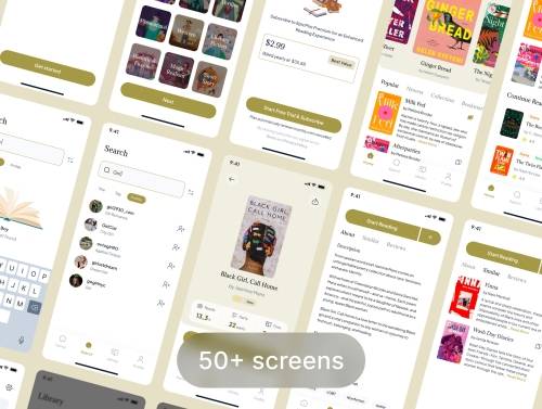 'Epicplot - Ebook and Novel Reader UI Kit Template'