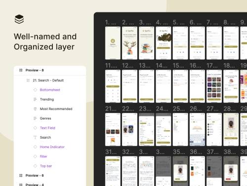 'Epicplot - Ebook and Novel Reader UI Kit Template'