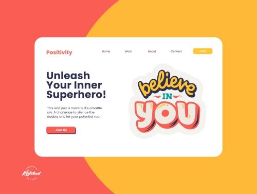 'Uplifting Lettering Stickers: Spread Positivity'