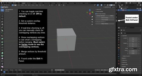 Vertex Overlap v1.1.0 for Blender