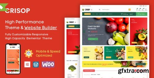 Themeforest - Crisop - Grocery & Organic Food Shop Elementor WooCommerce Theme 43395975 v1.1.2