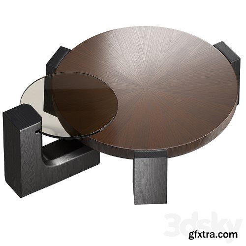 3dsky Pro - Rhuardhi Modern Round Wood Coffee
