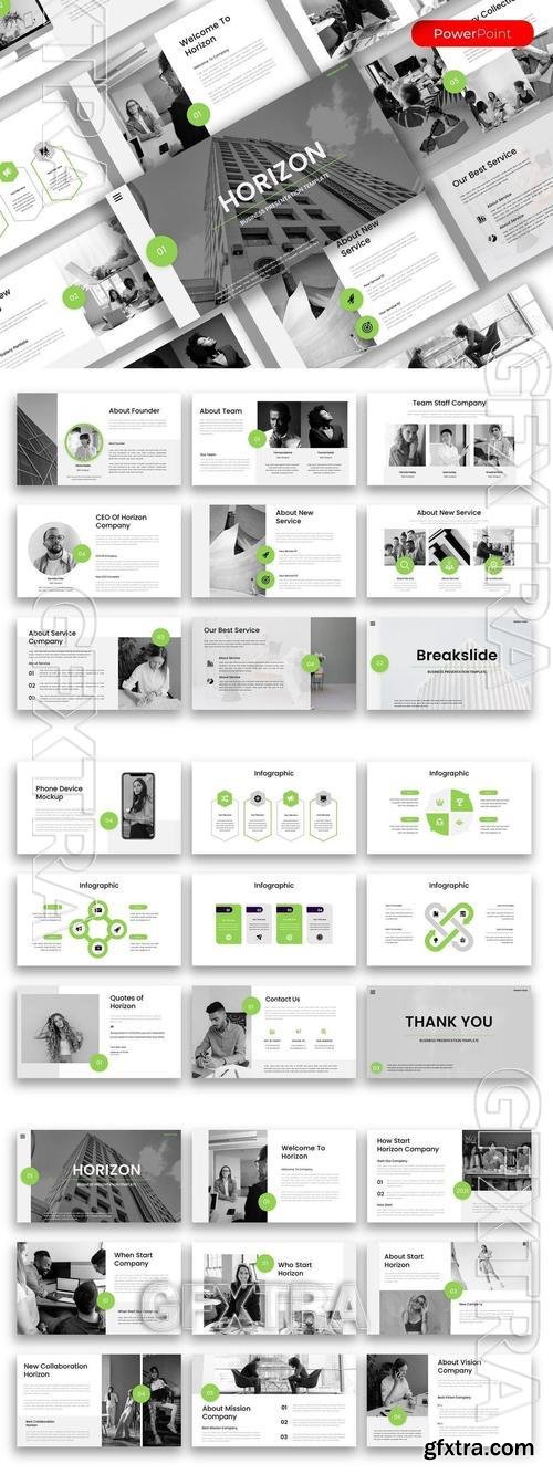 Horizon - Business PowerPoint Template DJKAQRY