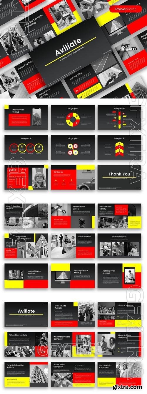 Avaliate - Business PowerPoint Template 5WRDTAE