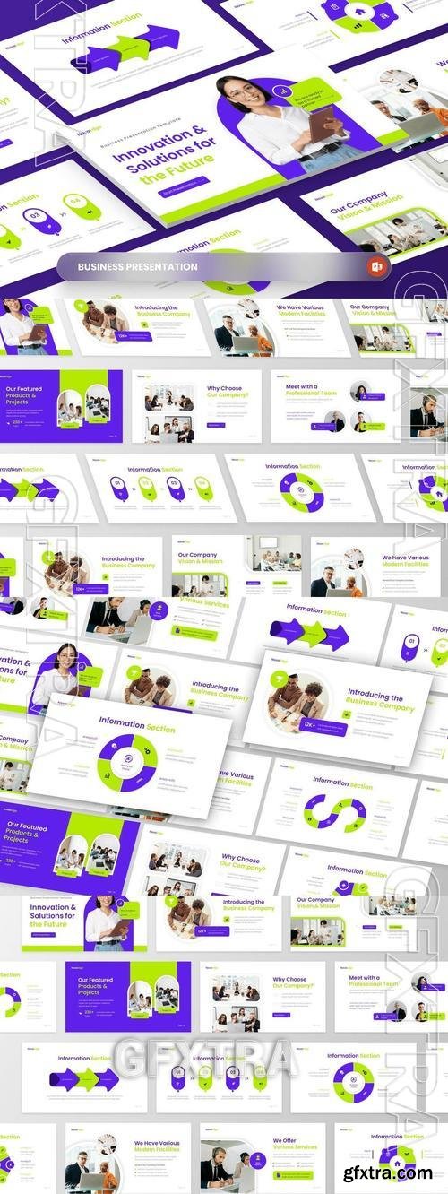 NovaEdge - Business PowerPoint Template ME9LRKZ