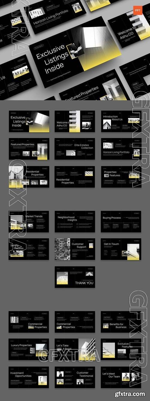 Black Yellow Gradient Minimalist Catalogue | 002 NRWBQW2