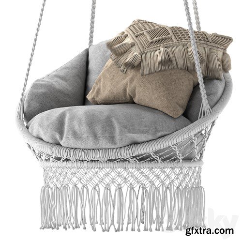 3dsky Pro - Deluxe Macrame Chair with Fringe