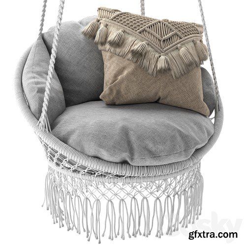 3dsky Pro - Deluxe Macrame Chair with Fringe