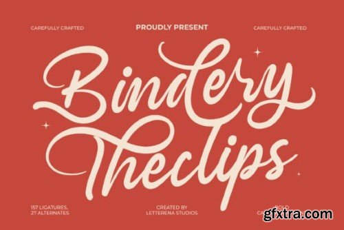 Bindery Theclips Font