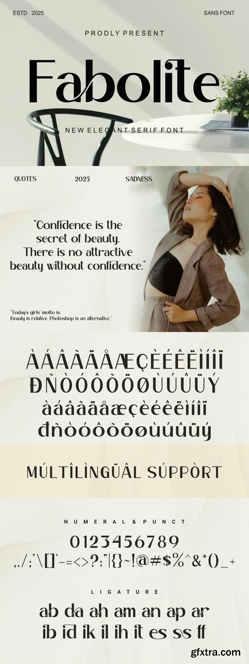 Fabolite Elegant Sans Serif Font