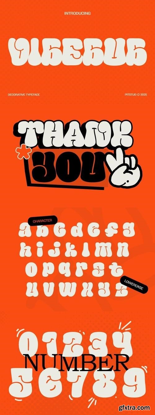 VibeBub - Bubble Graffiti Font