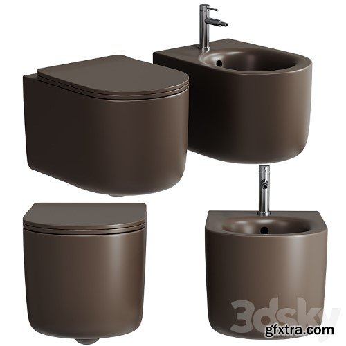 3dsky Pro - MATT CERAMIC BACK TO WALL WC NOLITA KERASAN