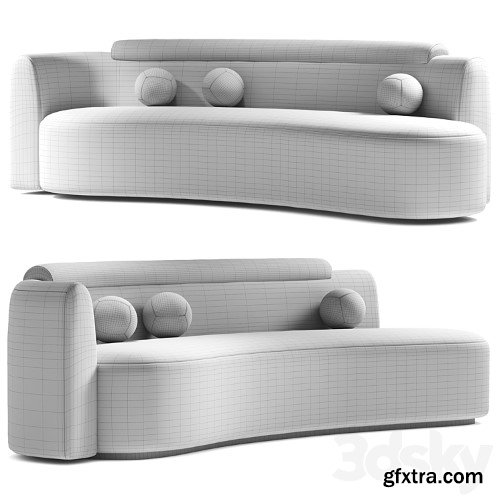 3dsky Pro - Wave sofa by Daniel Boddam