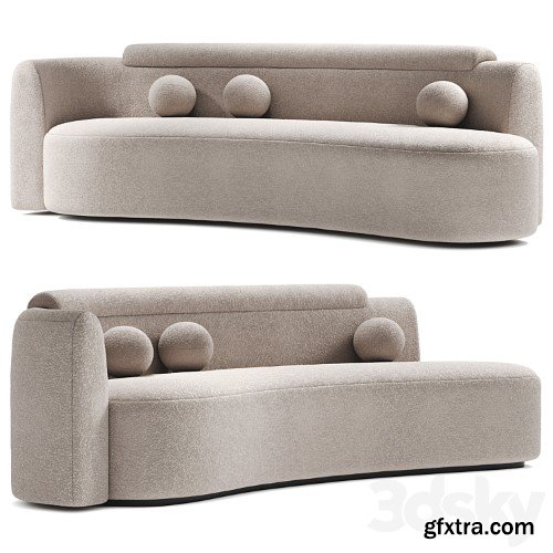 3dsky Pro - Wave sofa by Daniel Boddam