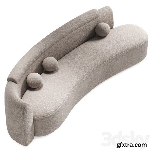 3dsky Pro - Wave sofa by Daniel Boddam