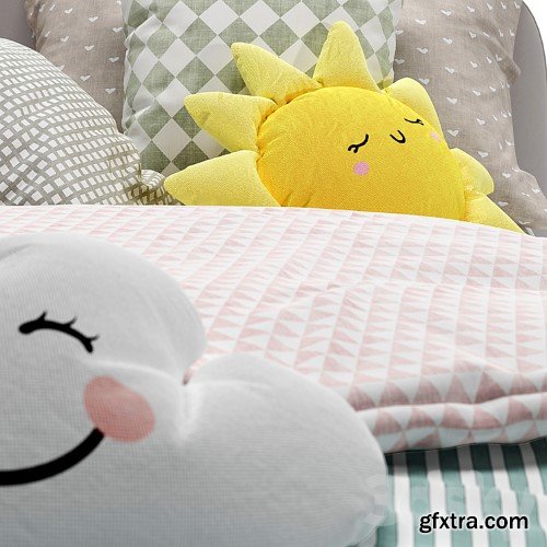 3dsky Pro - Corner Bed With Side Back