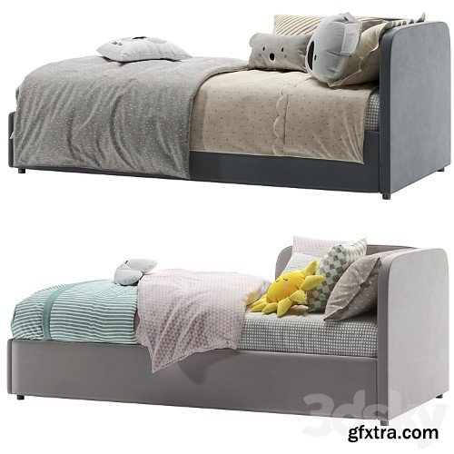 3dsky Pro - Corner Bed With Side Back