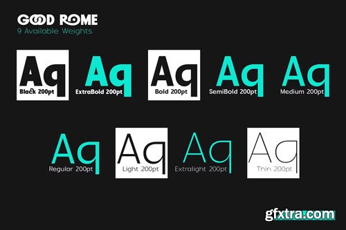 CreativeMarket - Good Rome - The Future of Sans Serif