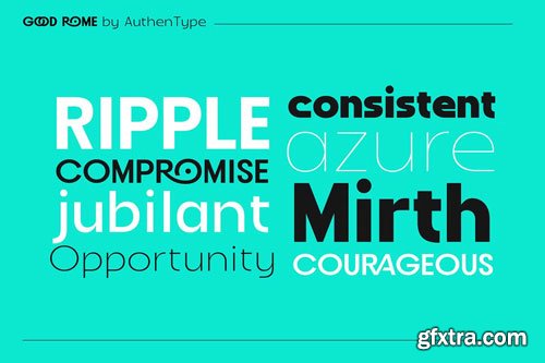 CreativeMarket - Good Rome - The Future of Sans Serif